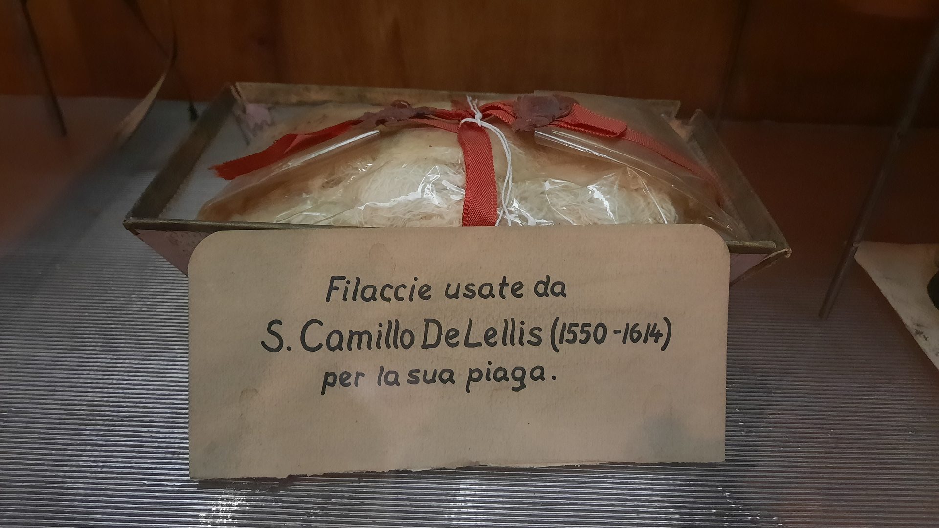 Camillus de Lellis' lint, ASAS, Rome.jpg